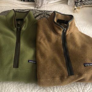 Two XL Patagonia  long sleeve zip pullovers